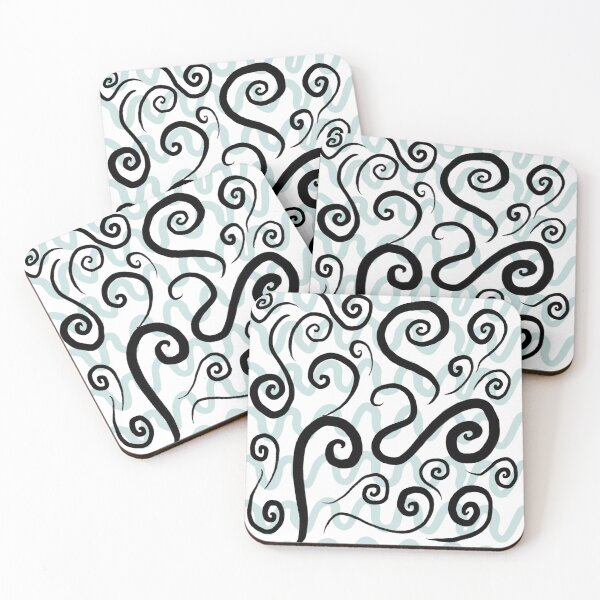 Item preview, Mystical pattern - Black & Aqua designed and sold by LilithhWolf.