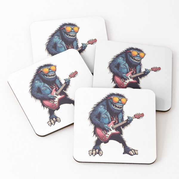 Item preview, GUITARIST BLUE BIGFOOT – sasquatch rock – guitarist sasquatch – guitarist monster designed and sold by Musicians-world.