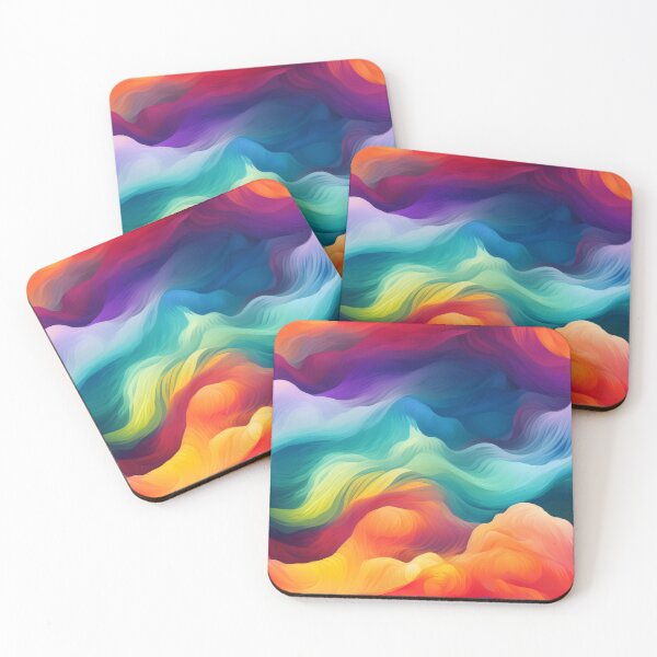 Item preview, Rainbow Pride Pattern Waves  designed and sold by NeavesPhoto.