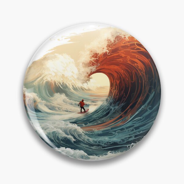Item preview, Surf's Up Chic: Ride the Wave of Style with Our Trendsetting Designs on Redbubble! designed and sold by Ignorant-Artist.