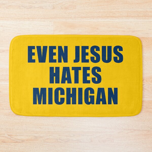Item preview, Even Jesus Hates Michigan [blue] designed and sold by TraceTheFace.