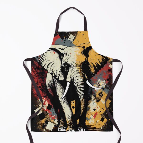 Item preview, Elephant in front of abstract background in grunge style designed and sold by randrdesign.