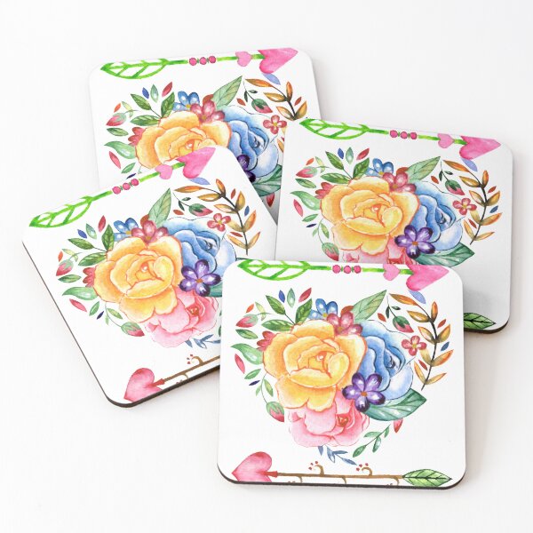Item preview, Watercolor Floral Heart designed and sold by Mustaph-Shop.