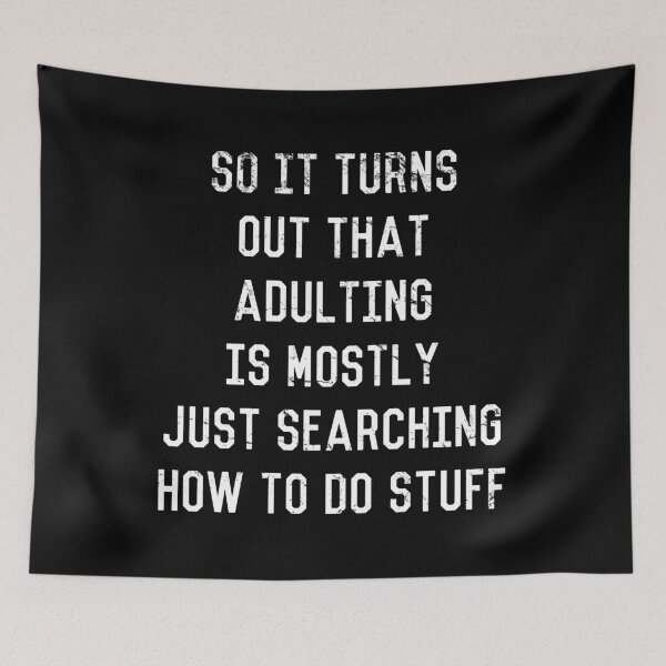 Item preview, Adulting Is Just Searching Stuff designed and sold by flippinsg.