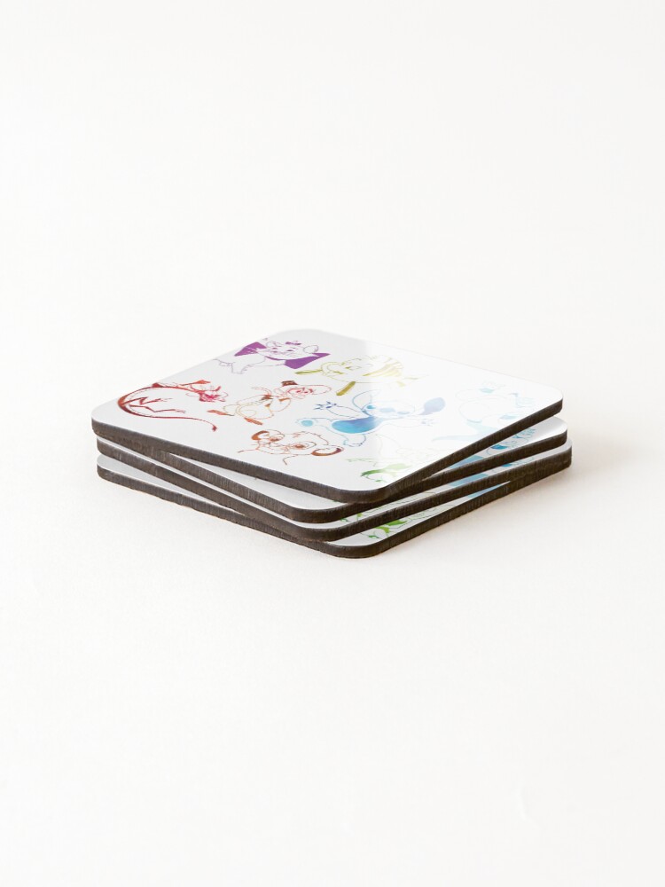 Thumbnail 4 of 5, Coasters (Set of 4), Multi-characters designed and sold by AS-Rizzo.
