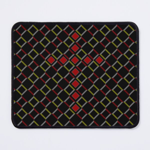Item preview, christian cross patterns - cross with multiple squares or rhombus - red green design designed and sold by ZechJohnRB.