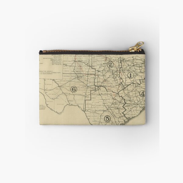 Item preview, Vintage Texas Highway Map (1917) designed and sold by BravuraMedia.