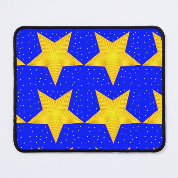 Item preview, Big star with small yellow stars on a blue background designed and sold by TataRafal85.