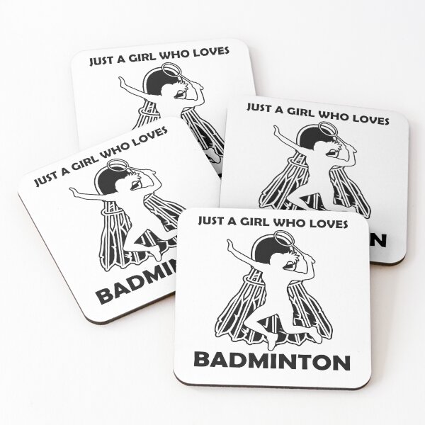 Item preview, Just A Girl Who Loves Badminton, Cool Badminton For Men Women Shuttlecock Sports Team Player, Funny trainer, Badminton Lover designed and sold by behindthefacts.
