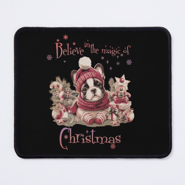 Item preview, Belive in the magic of Christmas, French Bulldogs Christmas, french bulldog lovers gifts and Merry Christmas designed and sold by Collagedream.