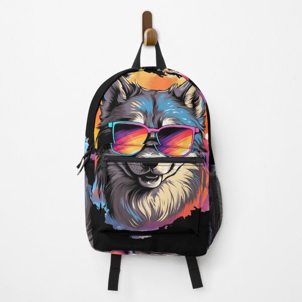 Item preview, Large Alaskan malamute wolf husky dog breed wearing sunglasses funny cute cool illustration designed and sold by NBSStore.