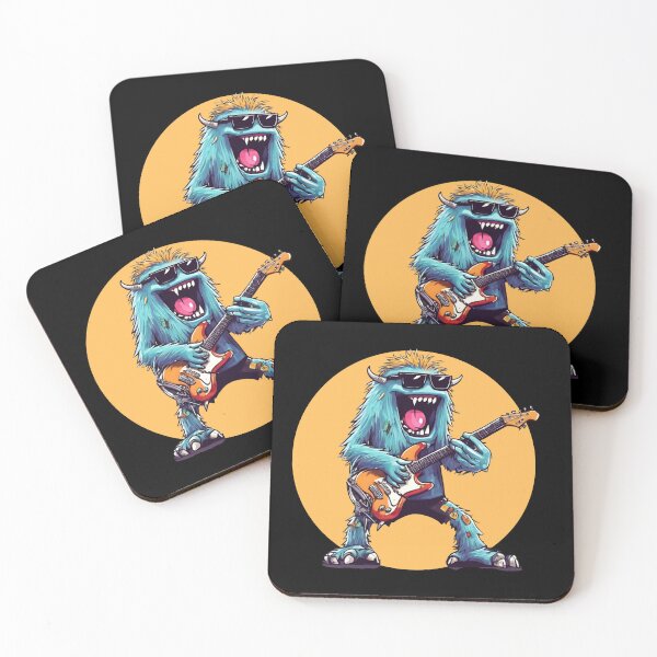 Item preview, FURRY MONSTER – cool furry monster – guitarist furry monster – guitarist monster designed and sold by Musicians-world.