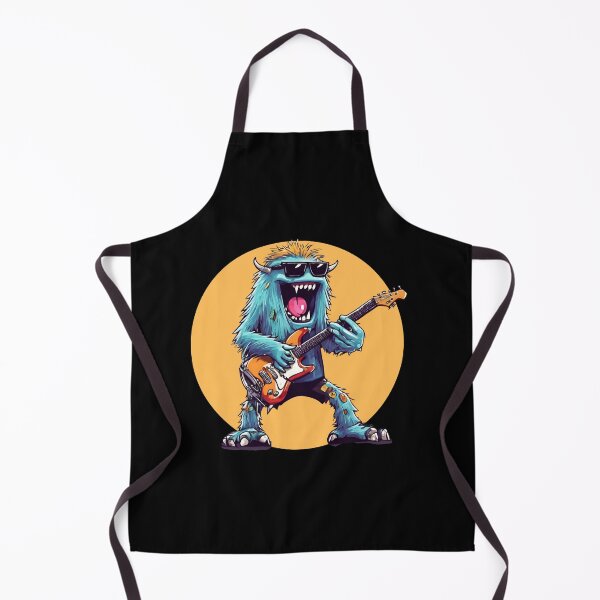 Item preview, FURRY MONSTER – cool furry monster – guitarist furry monster – guitarist monster designed and sold by Musicians-world.