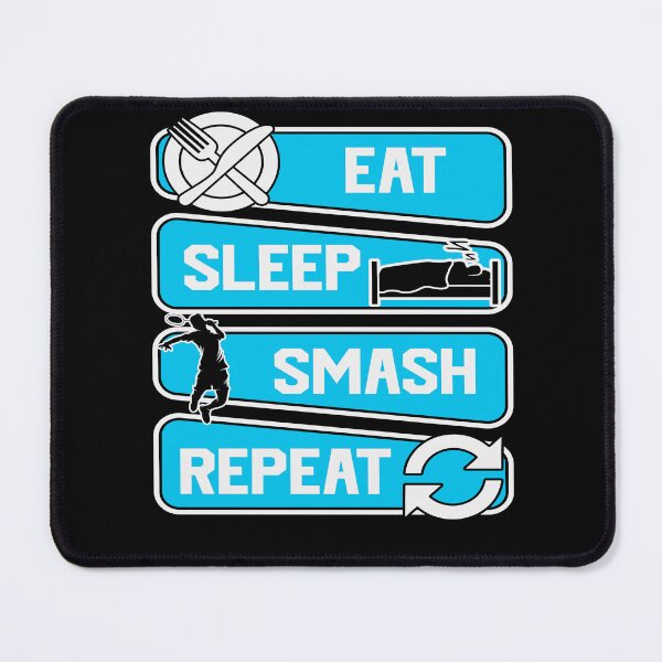 Item preview, Eat Sleep Smash Repeat, Cool Badminton For Men Women Shuttlecock Sports Team Player, Funny trainer, Badminton Lover designed and sold by behindthefacts.