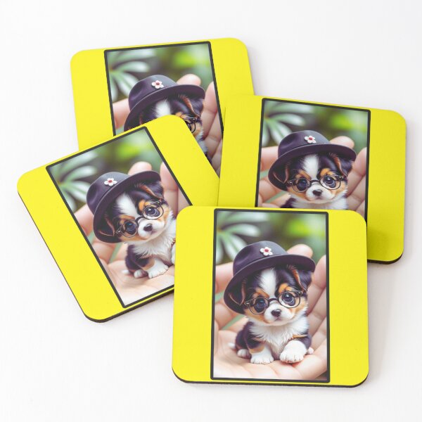 Item preview, dog with glasses and hat designed and sold by upbay.