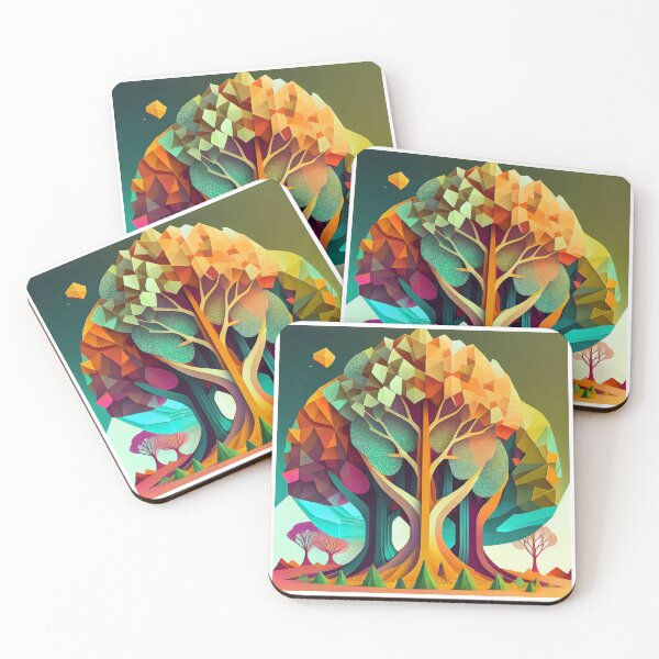 Item preview,  Geometric Tree  - Colorful A2 designed and sold by DM-MD.