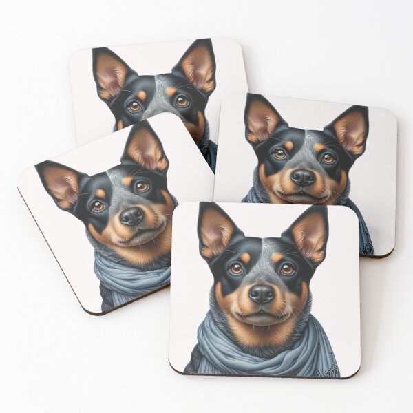 Item preview, Lancashire Heelerwith Scarf designed and sold by CoussaZau.