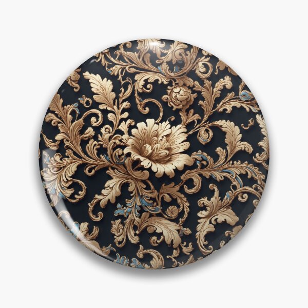 Item preview, Gold Filigree Floral Seamless Pattern  designed and sold by PaxtonProjects.
