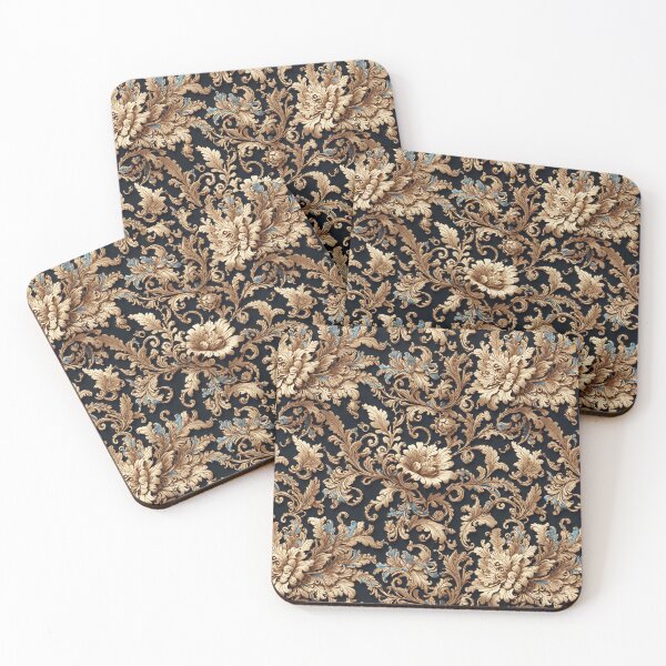 Item preview, Patrones sin fisuras florales de filigrana dorada designed and sold by PaxtonProjects.
