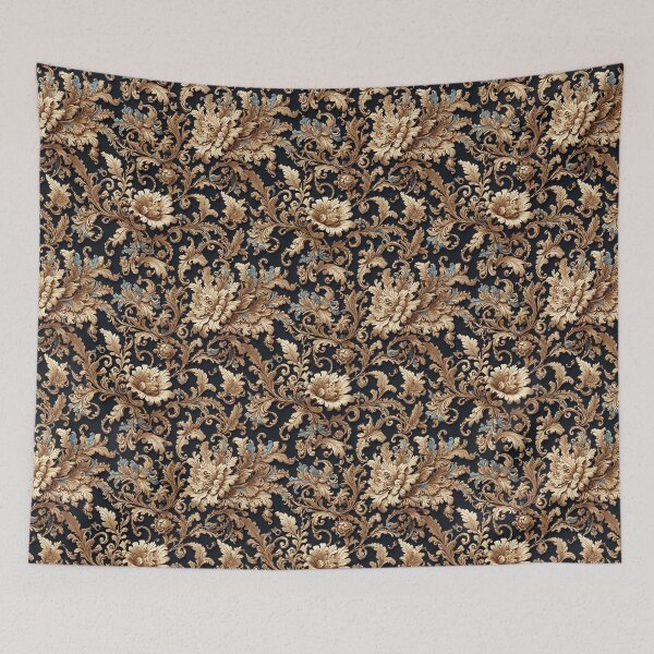 Item preview, Gold Filigree Floral Seamless Pattern  designed and sold by PaxtonProjects.