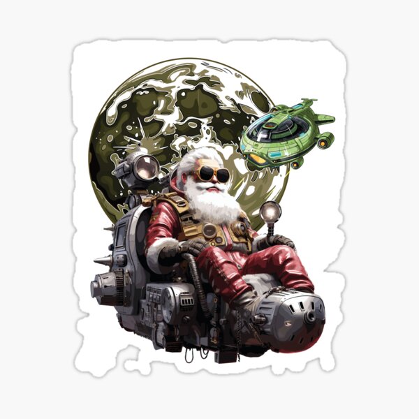 Item preview, Santa Claus and UFO designed and sold by Tinosshop.
