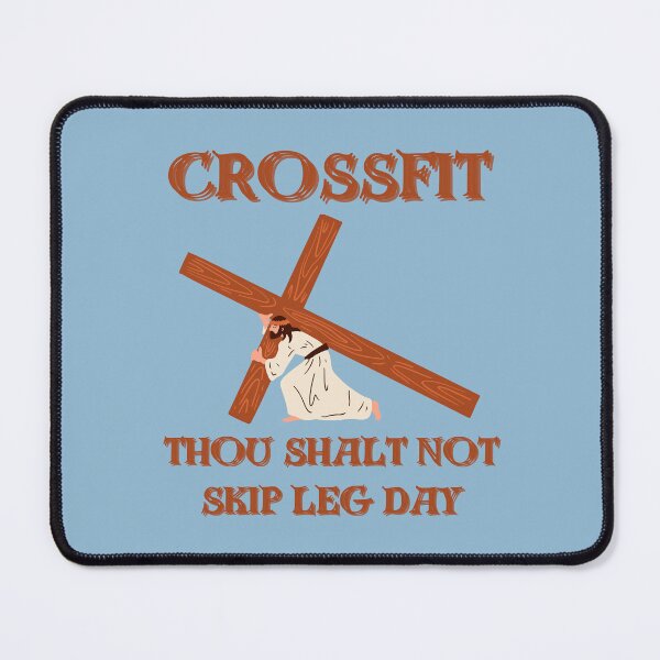 Item preview, crossfit buff jesus - leg day design designed and sold by Alyn8.