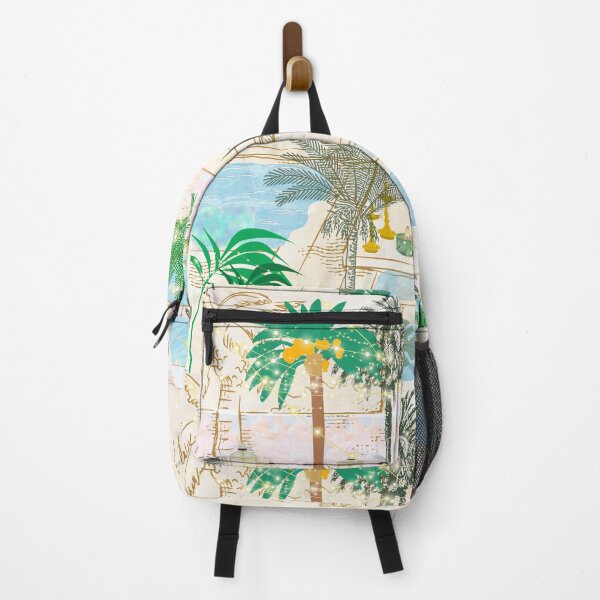 Item preview, Pool and palms, lanterns, water, designed and sold by Sugar Wisdom .