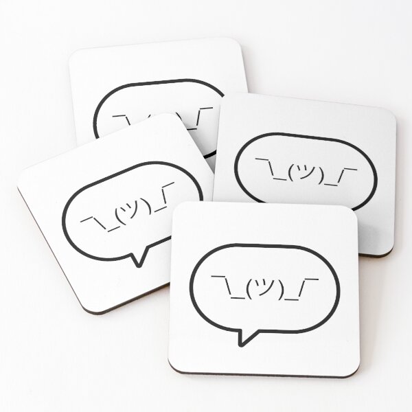 Item preview, Shrug Message Black ¯\_(ツ)_/¯ designed and sold by Daikon.