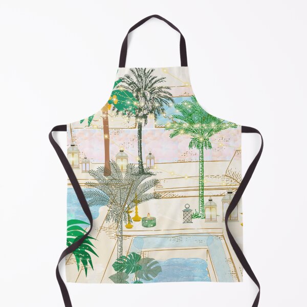 Item preview, Pool and palms, lanterns, water, designed and sold by Sugar Wisdom .