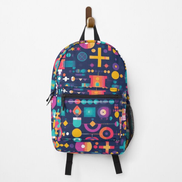 Item preview, Crosses, Squares, Triangles And Circles Multicoloured Pattern designed and sold by NeavesPhoto.