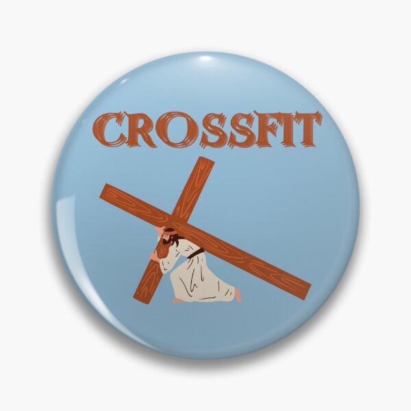 Item preview, funny crossfit design - jesus with a cross designed and sold by Alyn8.