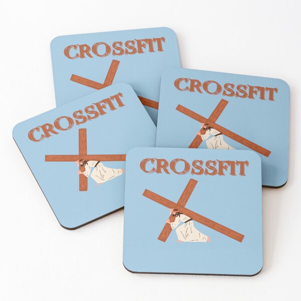 Item preview, funny crossfit design - jesus with a cross designed and sold by Alyn8.