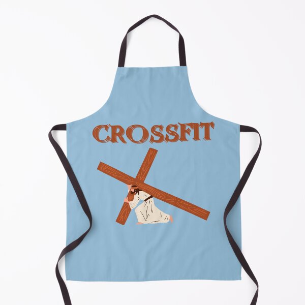 Item preview, funny crossfit design - jesus with a cross designed and sold by Alyn8.