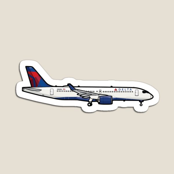 Item preview, Delta Air Lines Airbus A220 designed and sold by PilotDecals.