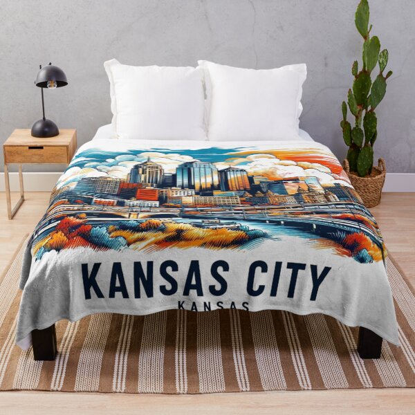 Item preview, Kansas City Kansas Watercolor Illustration designed and sold by PaintMeWorld.