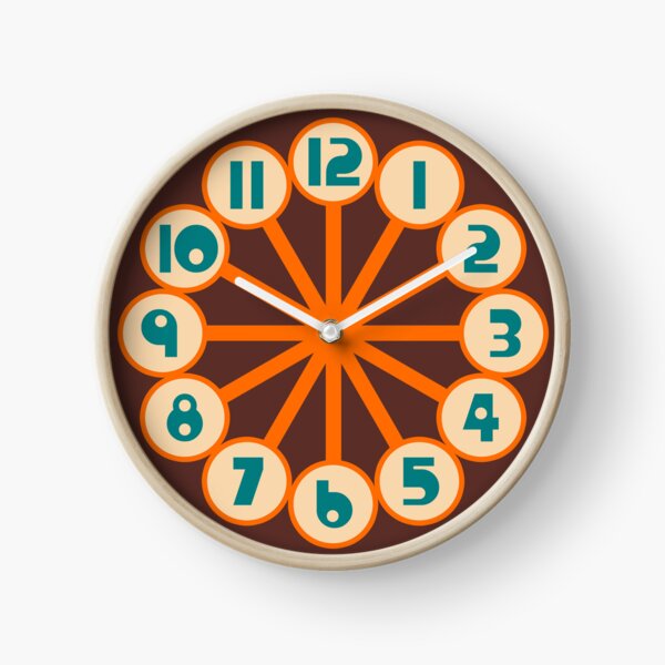 Item preview, Mid Mod Orange Brown and Turquoise designed and sold by tonymagnerart.