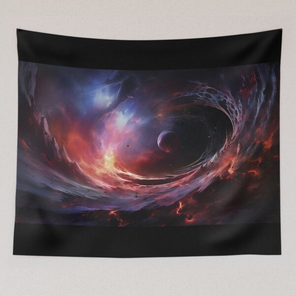 Item preview, Dark Fantasy Landscape - Galactic Waves designed and sold by Fantasy Masterpiece.