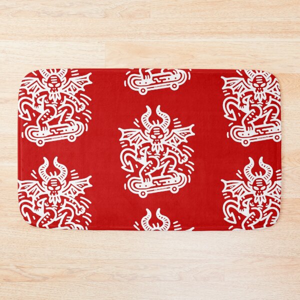 Item preview, Devil on a Skateboard - White designed and sold by PickledjoArt.