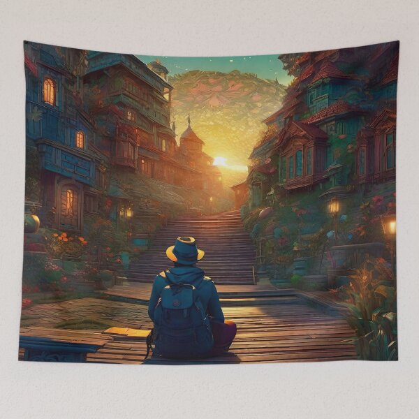 Artikelvorschau, Sonnenaufgang - Surreale Fantasy-Kunst entworfen und verkauft von Delerat7.