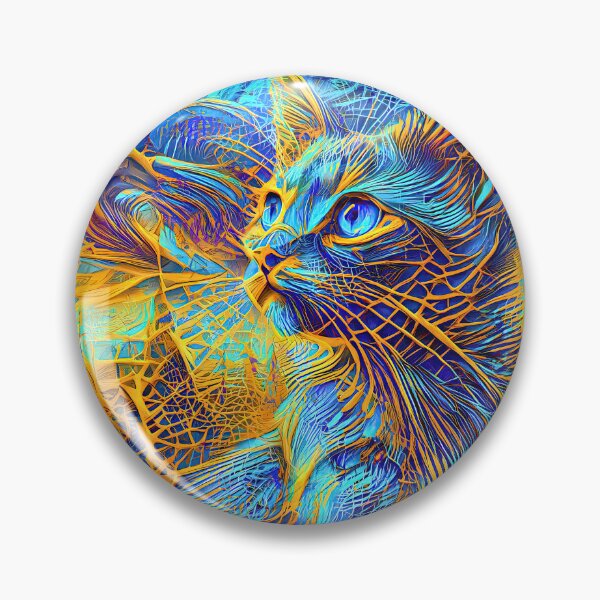 Item preview, Abstractions of abstract abstraction of cat. DeepDream #5815786033154 designed and sold by blackhalt.
