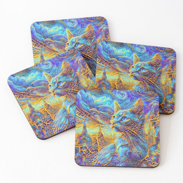 Item preview, Abstractions of abstract abstraction of cat. DeepDream #5815786033154 designed and sold by blackhalt.