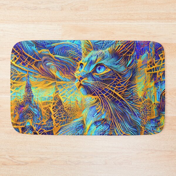 Item preview, Abstractions of abstract abstraction of cat. DeepDream #5815786033154 designed and sold by blackhalt.