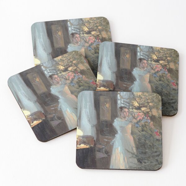 Item preview, Decorating the Tree | P407 designed and sold by Piccolo Fiore Prints.