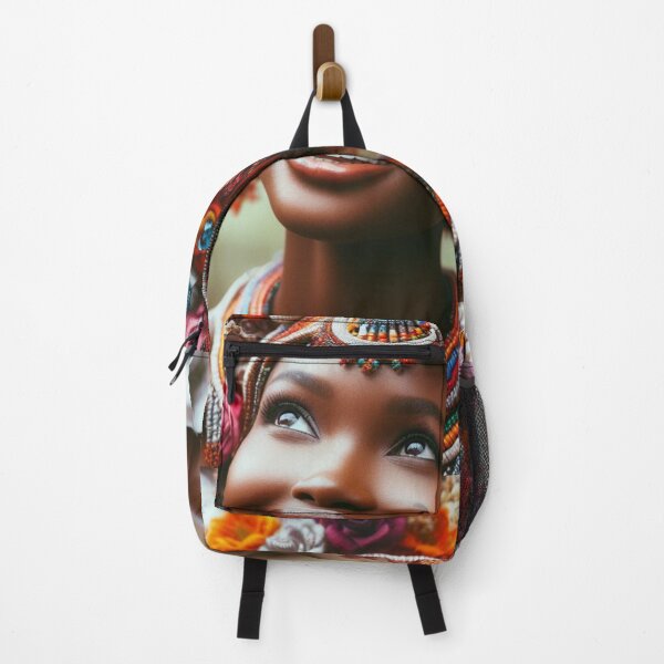 Item preview, African Woman With Hat Of Flowers designed and sold by raedattia.
