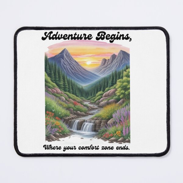 Item preview, Adventure Begins not in comfort zone designed and sold by NoviaRobert.