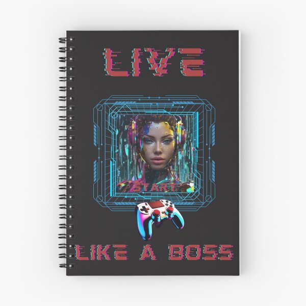 Aperçu de l'œuvre T-shirt sur le thème du jeu vidéo Live Like A Boss créée et vendue par JpJr.