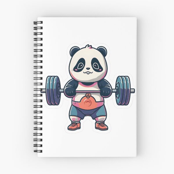 Item preview, GymHugger Panda: Sweat, Lift, Repeat! || PandaGains: Shredding with Furry Determination ||  designed and sold by GENZ-CREATIVES.
