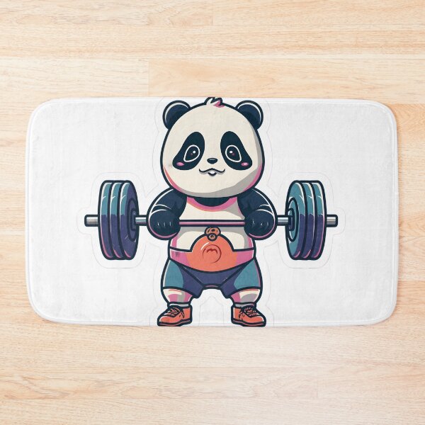 Item preview, GymHugger Panda: Sweat, Lift, Repeat! || PandaGains: Shredding with Furry Determination ||  designed and sold by GENZ-CREATIVES.