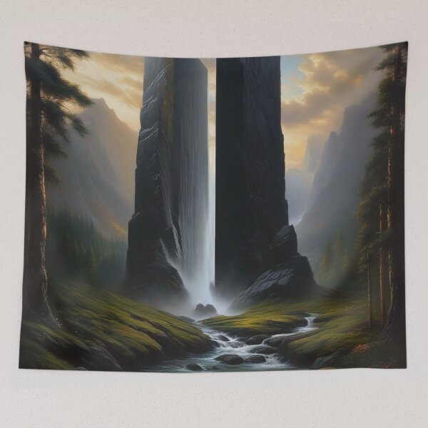 Artikelvorschau, Fluss und Stein - Surreale Fantasy-Kunst entworfen und verkauft von Delerat7.