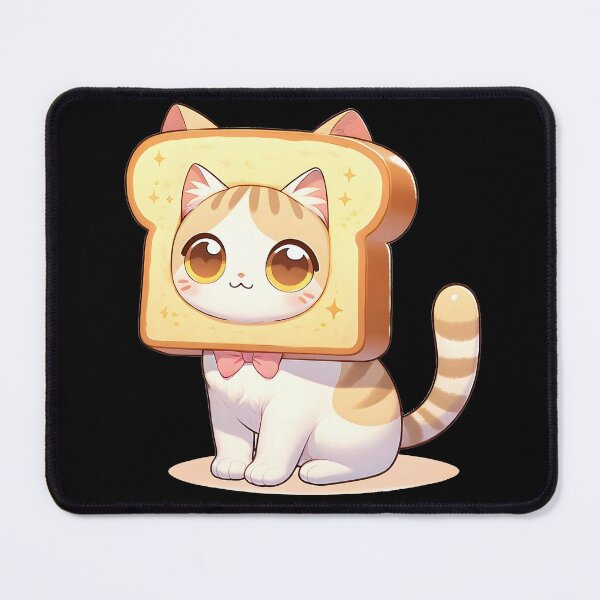 Item preview, Cat with Toast hat designed and sold by YokujinDesign.